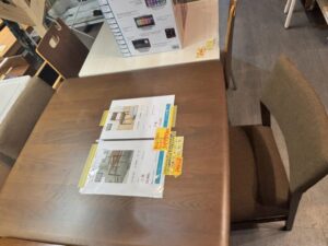 家具　食卓3点セット　0713【沖縄市ミライ在庫】